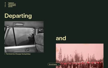 Singapore international photography festival website preview