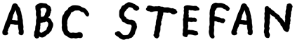 ABC Stefan font preview