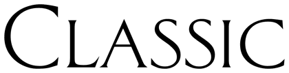 Classic font preview