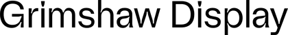Grimshaw Display font preview