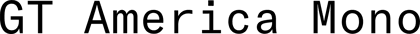 GT America Mono font preview