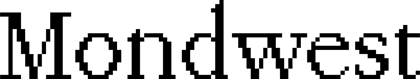 Mondwest font preview