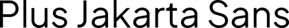 Plus Jakarta Sans font preview