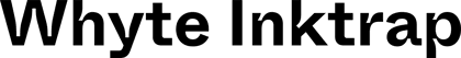 Whyte Inktrap font preview