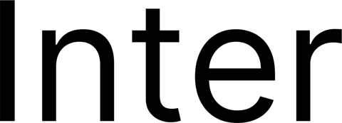 Inter font specimen