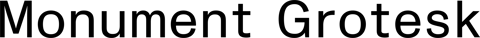 Monument Grotesk font specimen