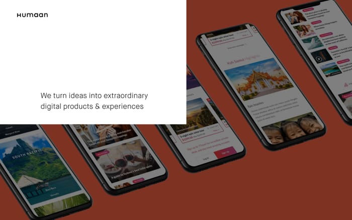 Humaan website preview