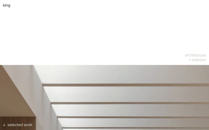 King Architecture website preview