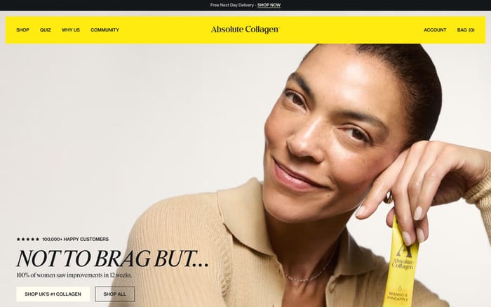Absolute Collagen website preview