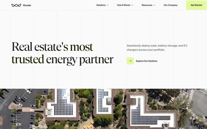 Wunder website preview