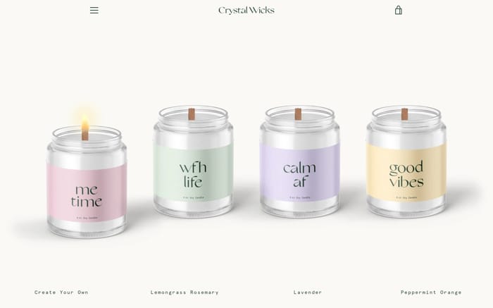 Crystal Wicks website preview
