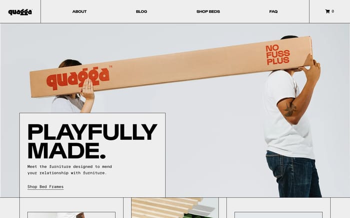Quagga Designs website preview