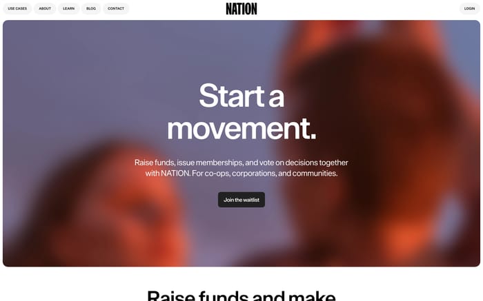 Nation website preview