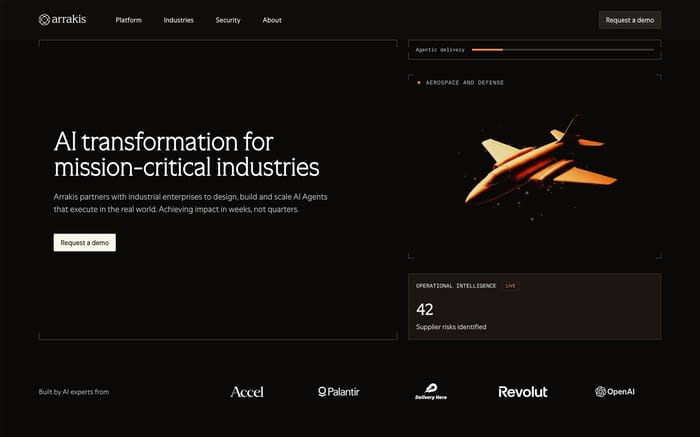 Arrakis Technologies website preview