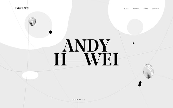 Andy Wei website preview