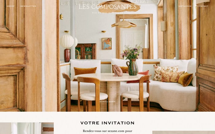Les composantes website preview