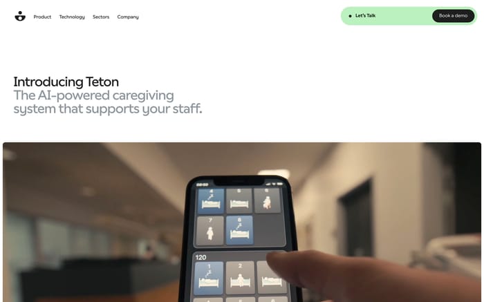 Teton website preview