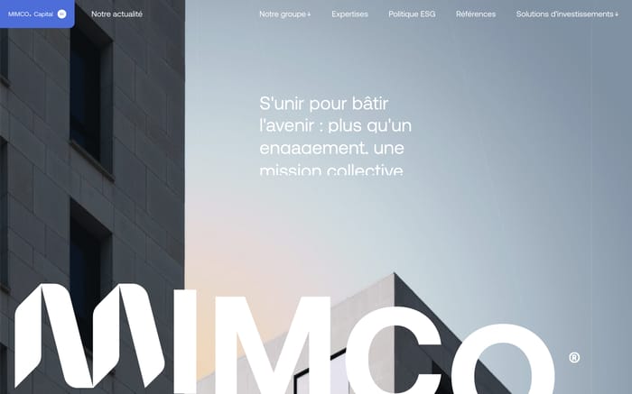 Mimco capital website preview