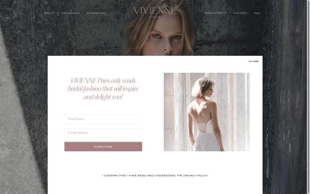 Vivienne-paris website preview