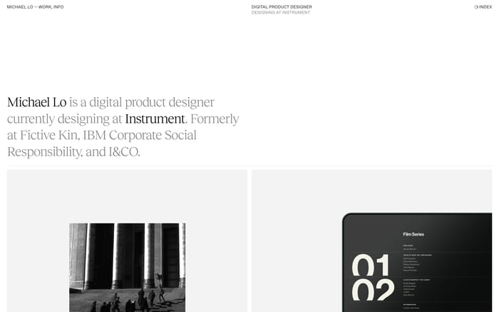 Michael Lo website preview