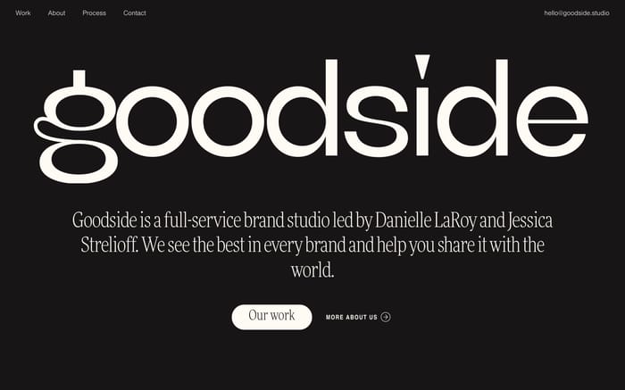Goodside website preview