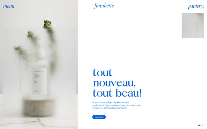 Flambette website preview