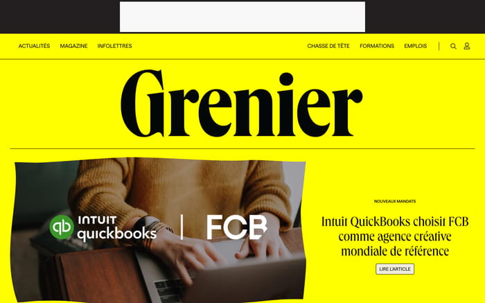 Grenier aux nouvelles website preview