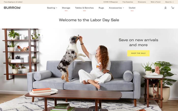 Burrow website preview