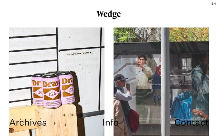 Wedge website preview