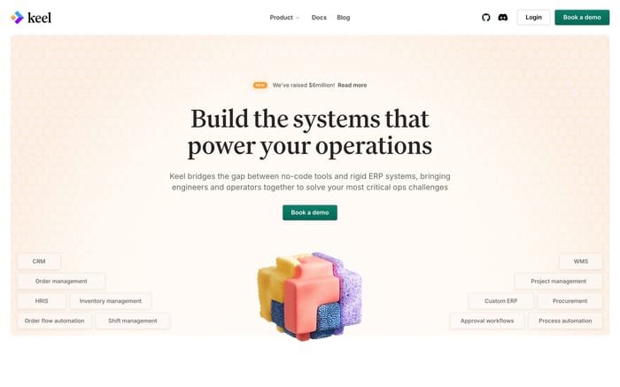Keel website preview