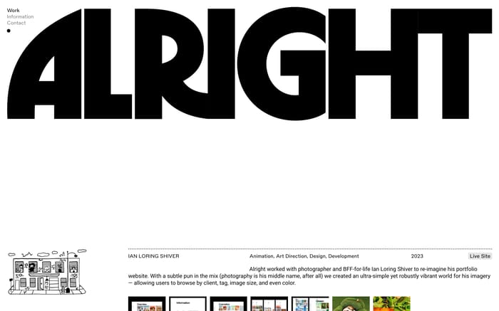 Alright Studio website preview