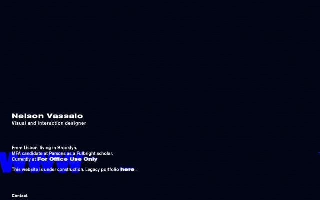 Nelson Vassalo website preview