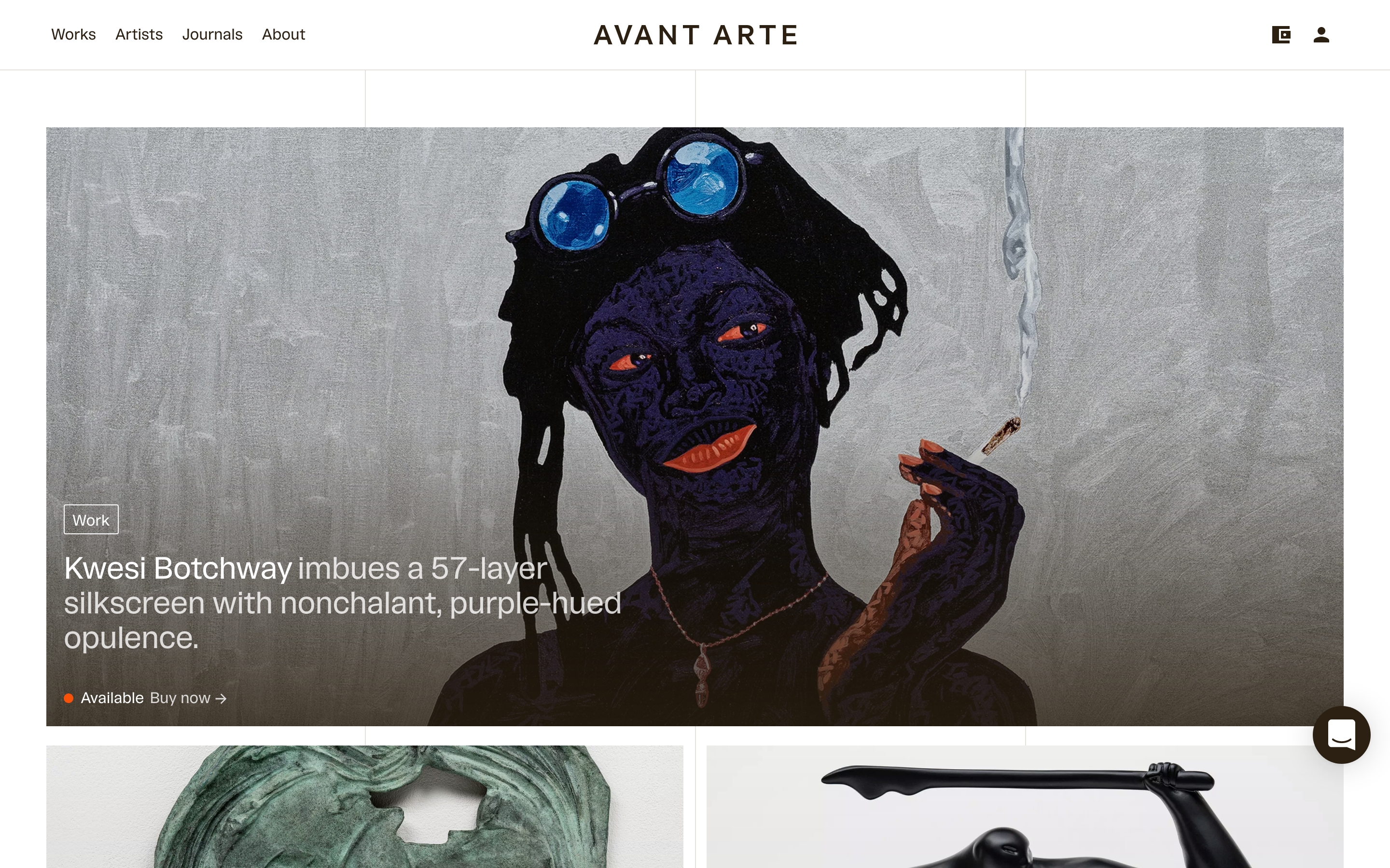 Avant Arte website preview