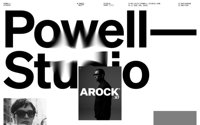 Powell Studio website preview