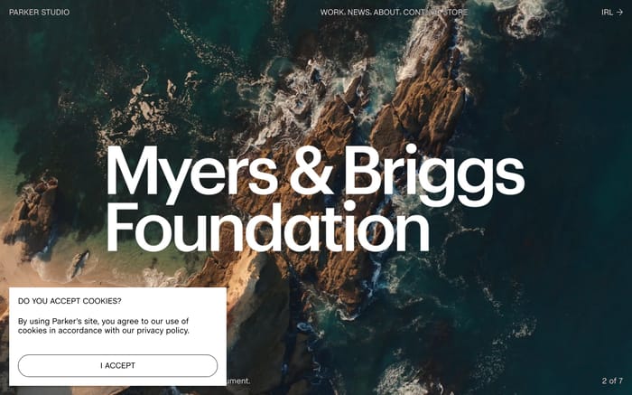 Parker Studio website preview