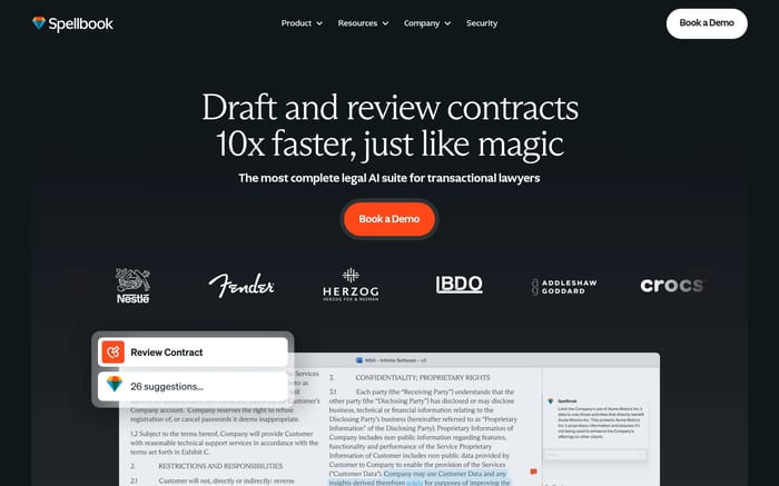 Spellbook website preview