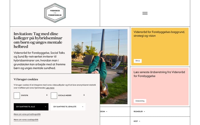 Vidensråd website preview