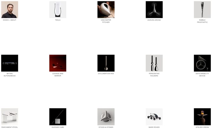 Alberto Essesi website preview