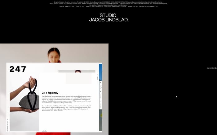 Studio Jacob Lindblad website preview