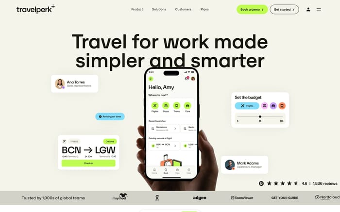 Travelperk website preview