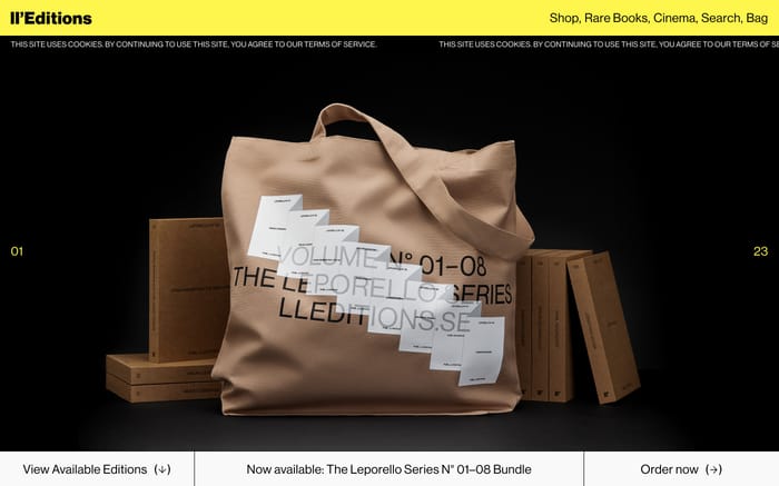 ll’Editions website preview