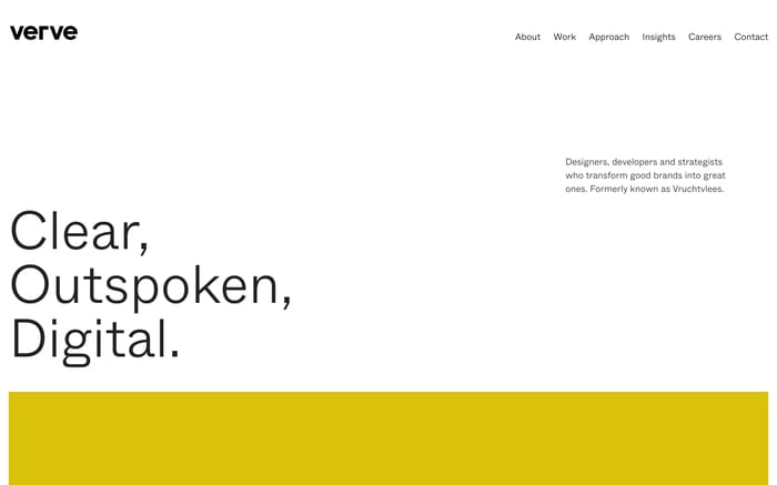 Verve website preview