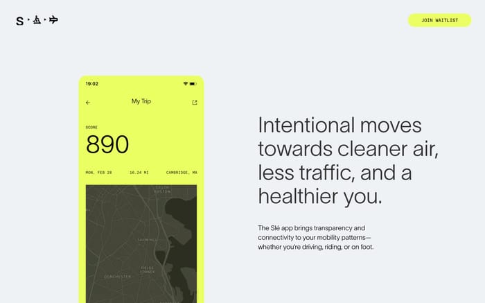 Slé website preview