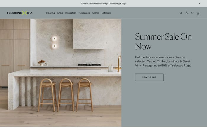 Flooring Xtra website preview