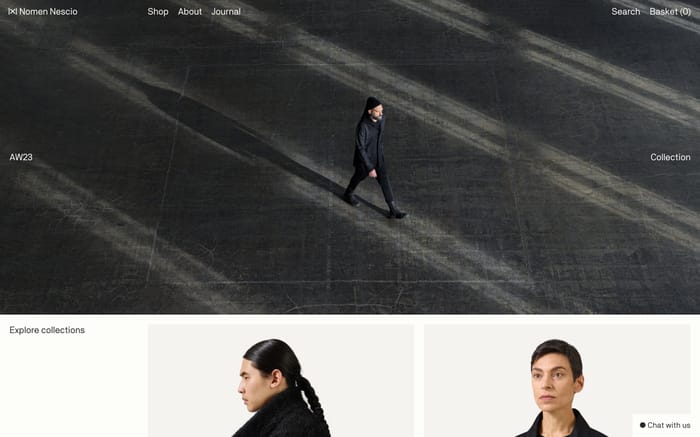 Nomen Nescio website preview