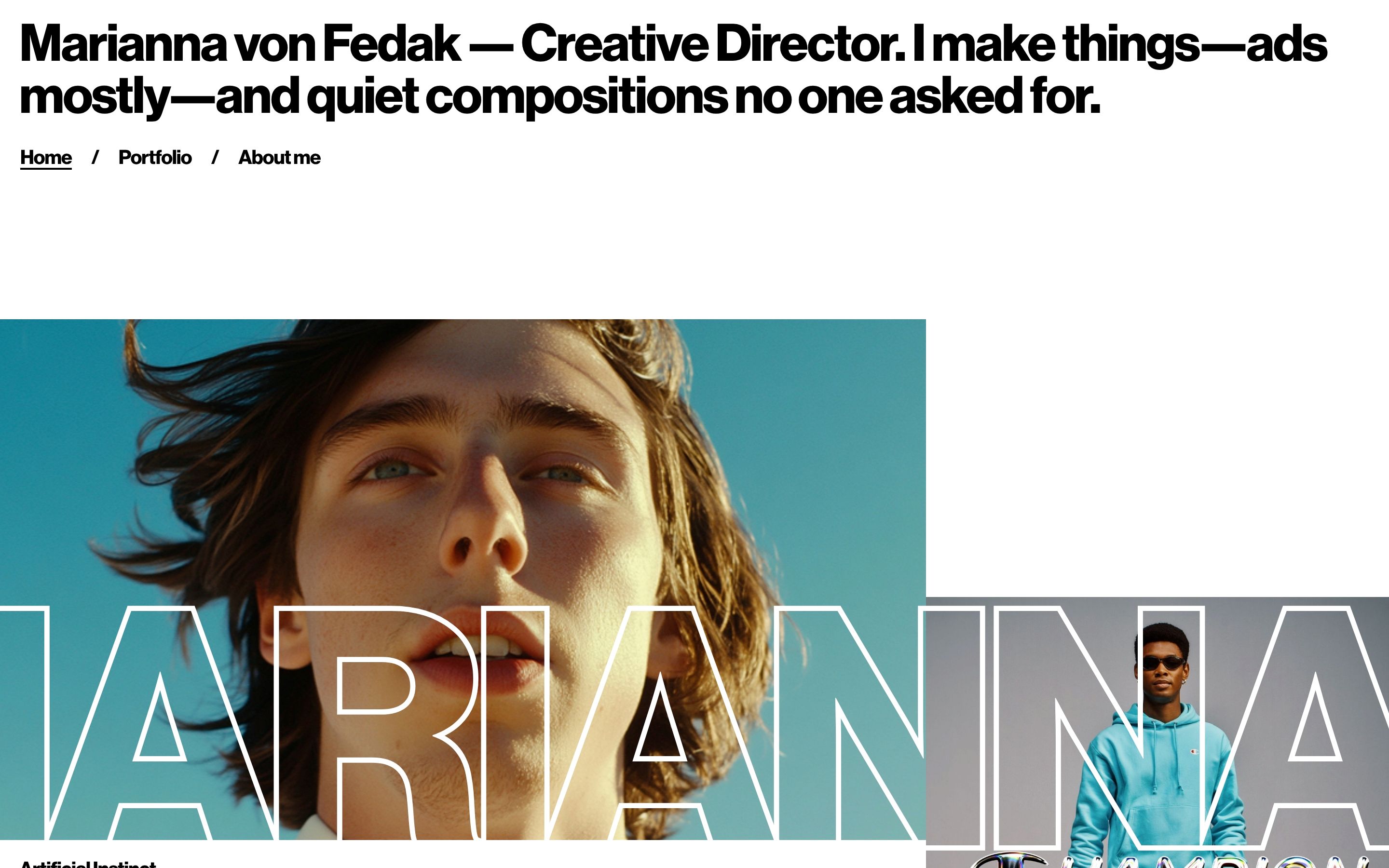 Marianna von Fedak website preview