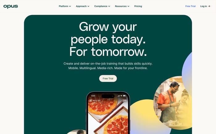 Opus website preview