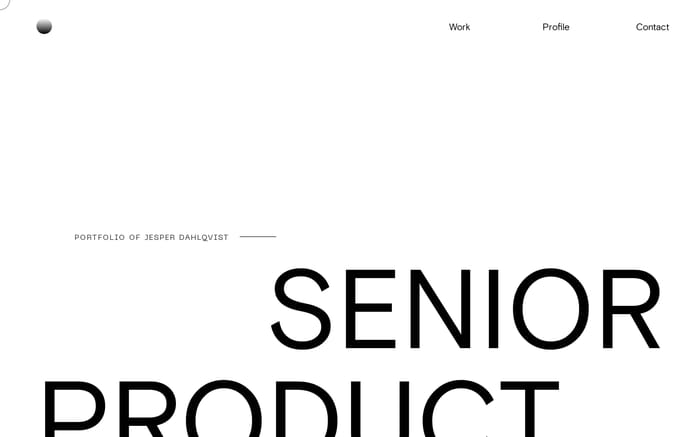Jesper Dahlqvist website preview