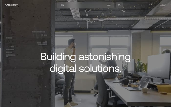 Flabbergast Agency website preview