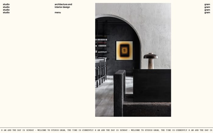 Studio Gram website preview